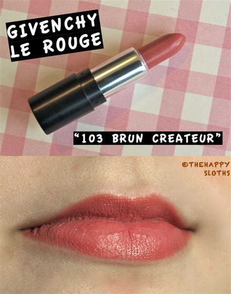 Givenchy Le Rouge Lipsticks in 103 Brun Créateur and 104 Brun .